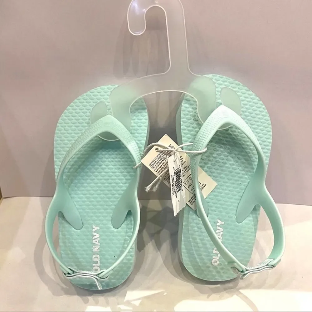 Old Navy Flip Flops Mint Green Sandals 6